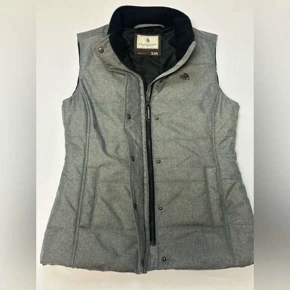 Legendary Whitetails Womens Small Vortex Gray Zip Snap Close Outdoor Hiking Vest - Picture 2 of 8